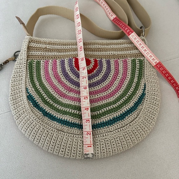 THE SAK MULTI COLOR RYDER CROCHETED BOHO  CROSSBODY BAG EUC - Picture 9 of 14